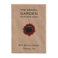 red sunflowers evening sun seeds
